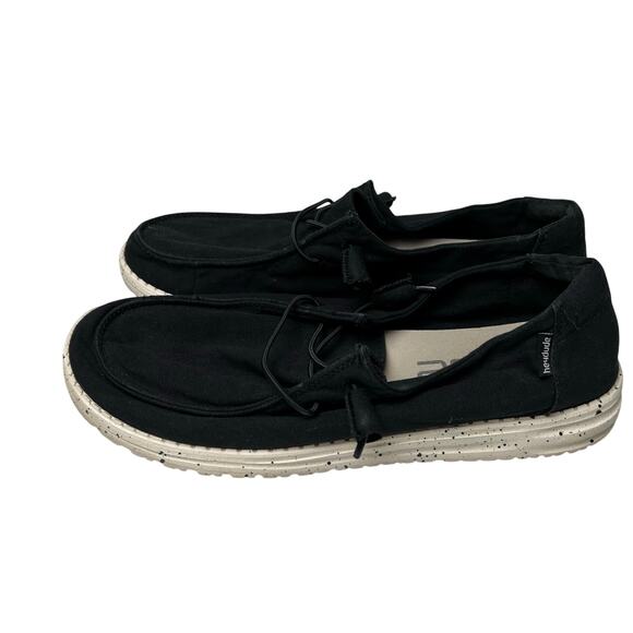Hey Dude Black Wendy Classic Slip On Shoes Women's Size 11 - Picture 1 of 7